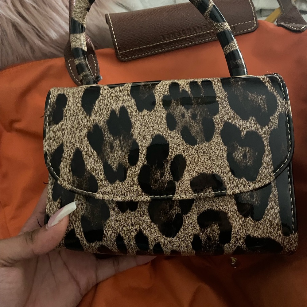 Mini cheetah purse